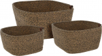 Korvide komplekt, esemete hoidmiseks Home Styling Collection 14127163, pruun v., 26 x 26 x 15 cm