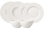 L&otilde;unaserviis Villeroy & Boch Rock, portselan, valge v., 6 tk.