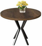 S&ouml;&ouml;gilaud Kalune Design Agnes, must v./baroque v., 90 cm x 90 cm x 73 cm