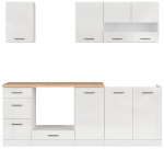 K&ouml;&ouml;gikomplekt Junona Line, valge v./golden craft oak v., 2.2 m