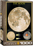 Pusle Eurographics The Moon, 67.3 cm x 48.9 cm, 1000 tk, must v./pruunikas v.