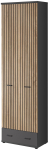 Kahjustatud pakendiga toode. Riidekapp ASM Marco A, antratsiit v./hele pruun v., 32 cm x 60 cm x 203 cm