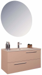 Peegliga vannitoariiulite komplekt Kalune Design Serenity, roosa v., 45 cm x 100 cm x 52.5 cm