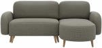 Nurgadiivan - voodi Bawal Tonall 33, roheline v., parem, 150 x 230 cm x 95 cm