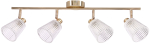 Valgusti lagi Candellux Lighting Baron 94-54975, G9, 4 x 40 W, l&auml;bipaistev v. / kuldne v.