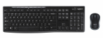 Juhtmevaba klaviatuuri ja hiire komplekt Logitech MK270, EN, must v.