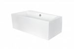 Vann, teisaldatav Besco Infinity, 160 cm x 100 cm x 55.5 cm, parempoolne, valge