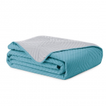 Voodikate Restilo Softa, azure blue/pearl silver, 240 cm x 260 cm