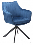 S&ouml;&ouml;gitoa tool Azalia Velvet, matt, sinine v., 44 cm x 61 cm x 86 cm