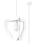 Valgusti rippuv Sollux Tres SL.0929 799295, E27, 1 x 60 W, valge v. / valge v.
