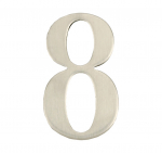 Uksenumber Haushalt SS-8, 6.2 cm x 3.5 cm, roostevaba teras, roostevaba teras v.