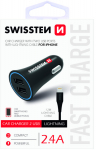 Auto laadija Swissten SW-CCH-2.4ALIG-B, USB, must