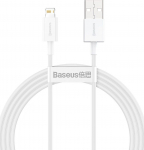 Kaabel Baseus CALYS-B02, Lightning/USB, 150 cm, valge v.