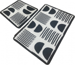 Vannitoamattide komplekt Foutastic N&yacute;gra 510CHL1127, mitmev&auml;rviline, 100 cm x 60 cm