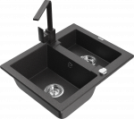 K&ouml;&ouml;givalamu Mexen Carlos 6518581500-76+670300-76, graniit, 58 cm x 47 cm x 17.7 cm, black granite