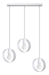 Valgusti rippuv Sollux Titran 3 SL.1138, E27, 3 x 60 W, valge v. / valge v.