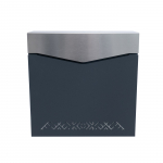 Postkast Haushalt LB51 NPDR3, helehall/tumehall, 35.5 cm x 1 cm x 35.5 cm
