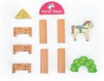 Puidust klotsid Wood&Joy Horse Farm 109TRS1111