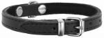 Kaelarihm koertele Dino Leather, must v., 320 mm x 12 mm