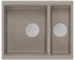 K&ouml;&ouml;givalamu Quadron Logan 150, graniit, 56 cm x 46 cm x 22 cm, roostevaba teras v./pruun v.