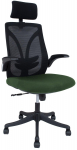 T&ouml;&ouml;tool Home4you Tandy 14552, 64 x 62.5 x 116 - 126 cm, must v./roheline v.