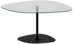 Kohvilaud Kalune Design Soho, l&auml;bipaistev v./must v., 85 cm x 67 cm x 40 cm