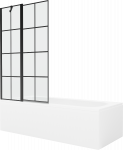 Vann seinaga, sisseehitatav Mexen Vega, 170 cm x 70 cm x 40 cm, ristk&uuml;lik, valge/must