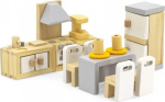 M&ouml;&ouml;bel Viga Toys Kitchen & Dining Room, pruun v./valge v./hall v.