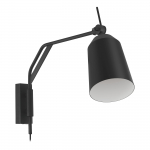 Valgusti seinale Eglo Loreto 900157, E27, 1 x 40 W, valge v./must v.