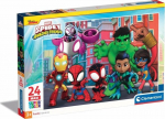Pusle Clementoni Spidey and His Amazing Friends 24249, 62 cm x 42 cm, 24 tk, mitmev&auml;rviline