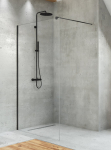 Du&scaron;isein Magnifity Unika Walk-In, 100 cm x 200 cm, l&auml;bipaistev/must