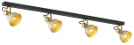 Valgusti lagi Argon Lenora 1801, E14, 4 x 7 W, must v.