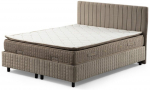 Voodi &uuml;hekohaline Kalune Design Safir v2, 90 x 190 cm, pruun v., madratsiga, p&otilde;hjalippidega