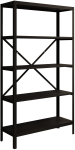 Raamaturiiul ADRK Rene, must v., 146.8 cm x 30 cm x 80 cm