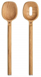 Puulusikas, salatilusikate komplekt Fiskars Norden, 33.3 cm, 3.5 cm, pruun v., 2 tk