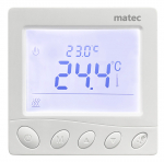 Termostaat Zamel RTP-04, seinakinnitus, valge, 5 - 45 &deg;C