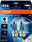 Autopirn Osram H4, Halogeenlamp, sinine, 12 V