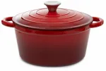 Emailitud malmpott Homla Andreas 871905, &Oslash;24 cm, 4 l, punane v.