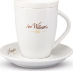 Tass klaasialusega Sir Williams, valge v., 0.25 l