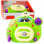 Interaktiivne m&auml;nguasi, kelgurool Lean Toys Interesting Simulated Driving, 19 cm, roheline