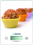 Elektrooniline k&ouml;&ouml;gikaal Platinet Muffin 46019, valge v./mitmev&auml;rviline