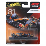 M&auml;nguauto Mattel Hot Wheels Premium McLaren Formula 1 JKD81, 1:64, must v./oranž v.