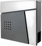 Postkast AWTools 51, h&otilde;be v./must v., 10.5 cm x 37 cm x 37 cm