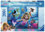 Pusle Ravensburger Mermaid Magic, 36 cm x 49 cm, 200 tk, mitmev&auml;rviline