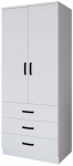 Riidekapp Kalune Design Easy, valge matt v., 47 cm x 60 cm x 174.8 cm