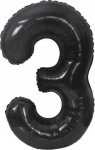 Fooliumist &otilde;hupall number GoDan Beauty & Charm Nr. 3, must v.