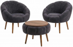 M&ouml;&ouml;blikomplekt Hanah Home Lida Linen, sise, antratsiit v.