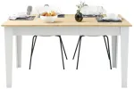 Laud Kalune Design Milan 896, tamm v./valge v., 88 cm x 145 cm x 75 cm