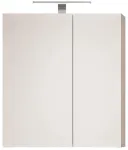 Seinakinnitusega vannitoakapp peegliga Riva SPS-60WH-PM, valge v., 14.7 cm x 60.4 cm x 67.7 cm