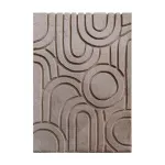 Karusnahk Domoletti Hand Carving Beige, 150 cm x 80 cm